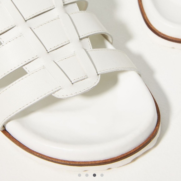 White Fisherman Sandals - Picture 2 of 10